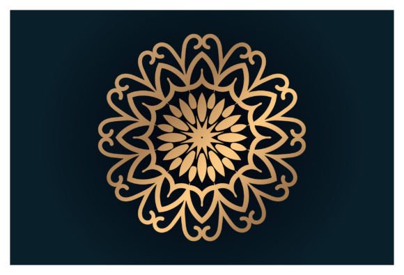 Colorful Floral Mandala Arabesque Graphics and Illustrations