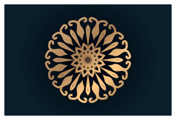 Colorful Floral Round Ornament: Graphics and Illustrations for Sellers