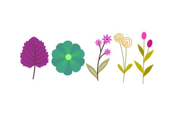 Floral Collection Graphics and Illustrations for Real Crafts