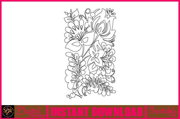 Floral Line Art Flower SVG Elements 38 Review