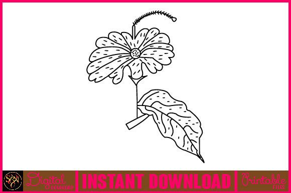 Floral Line Art Flower SVG Elements 85: A Review for Graphics and Illustrations