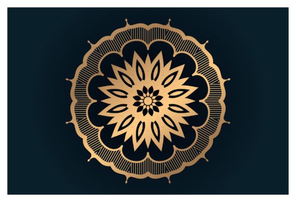 Floral Luxury Round Gradient Mandala Graphics and Illustrations Review