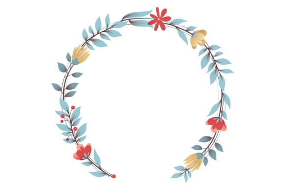 Floral Round Frame. Botanical Wreath Dec: A Practical Review for Graphics and Illustrations Sellers