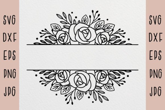 Flower Border SVG, Flower Svg, Floral Graphics and Illustrations Review