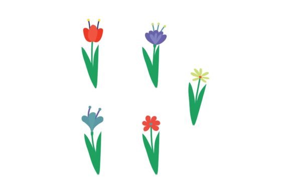 Spring Icon Floral Graphics and Illustrations Review